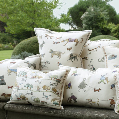 Dogs on Parade - Embroidered Cushion