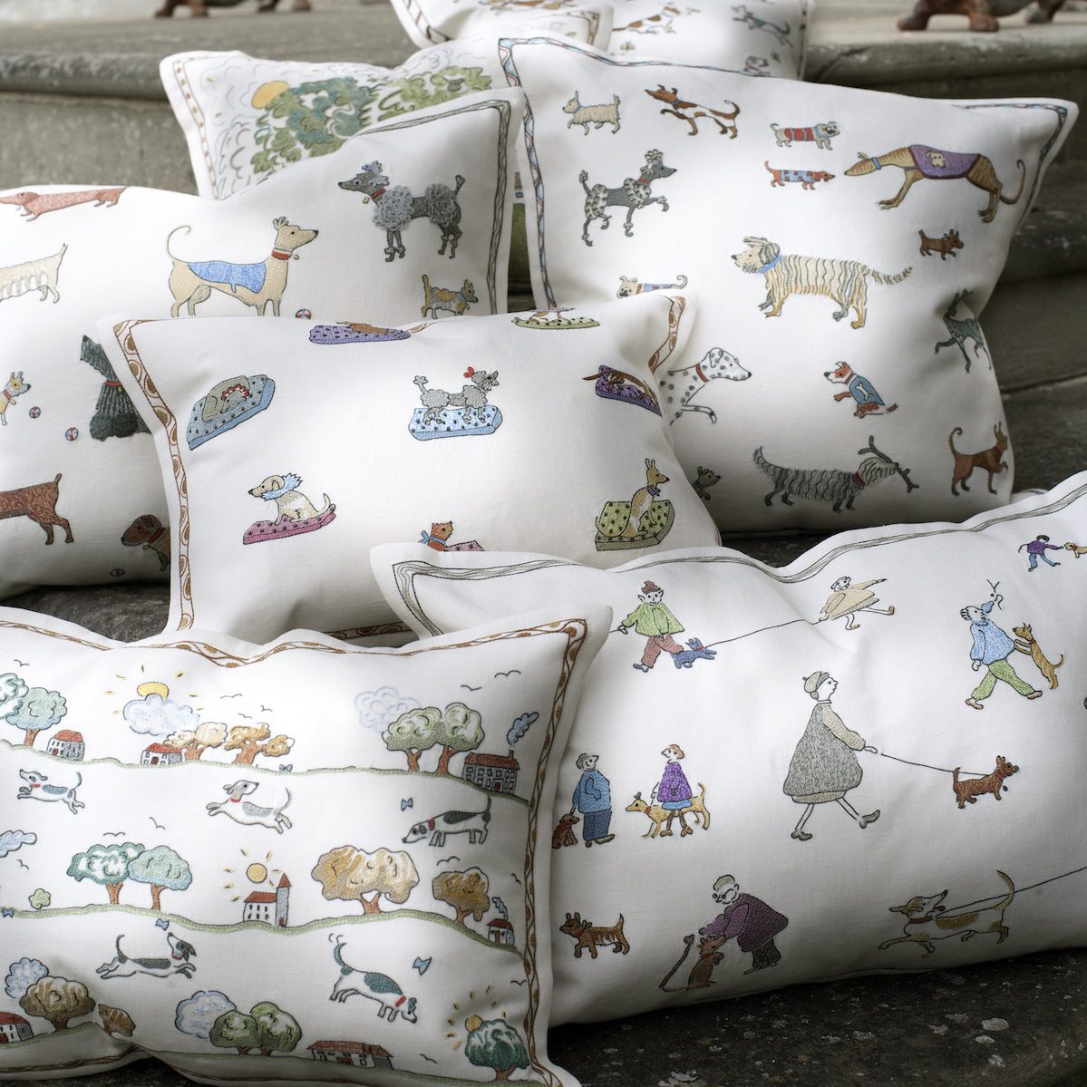 Jumping Over Houses Pillow- Throw Cushion