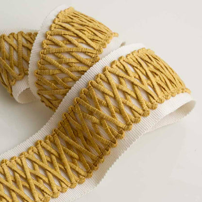 Corset Tape – Textured Lattice Border Trim