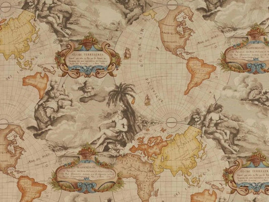 Planisphère Printed Cotton
